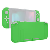 eXtremeRate Green Soft Touch Grip Backplate for NS Switch Console, NS Joycon Handheld Controller Housing with Full Set Buttons, DIY Replacement Shell for NS Switch - QP335