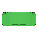 eXtremeRate Green Soft Touch Grip Backplate for NS Switch Console, NS Joycon Handheld Controller Housing with Full Set Buttons, DIY Replacement Shell for NS Switch - QP335