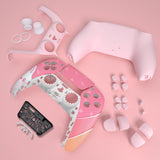 eXtremeRate Full Set Housing Shell with Action Buttons Touchpad Cover, Easter Rabbit Replacement Decorative Trim Shell Front Back Plates Compatible with ps5 Controller BDM-030 - QPFT1003G3