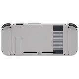 eXtremeRate Soft Touch Grip Classics NES Style Back Plate for Nintendo Switch Console, NS Joycon Handheld Controller Housing with Full Set Buttons, DIY Replacement Shell for Nintendo Switch - QT106