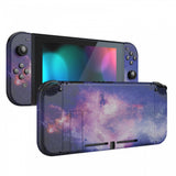 eXtremeRate Nubula Galaxy Back Plate for Nintendo Switch Console, NS Joycon Handheld Controller Housing with Colorful Buttons, DIY Replacement Shell for Nintendo Switch - QT113