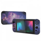eXtremeRate Nubula Galaxy Back Plate for Nintendo Switch Console, NS Joycon Handheld Controller Housing with Colorful Buttons, DIY Replacement Shell for Nintendo Switch - QT113