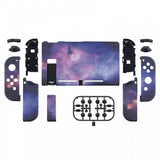 eXtremeRate Nubula Galaxy Back Plate for Nintendo Switch Console, NS Joycon Handheld Controller Housing with Colorful Buttons, DIY Replacement Shell for Nintendo Switch - QT113