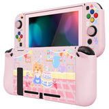 PlayVital ZealProtect Soft Protective Case for Nintendo Switch, Flexible Cover Protector for Nintendo Switch with Tempered Glass Screen Protector & Thumb Grip Caps & ABXY Direction Button Caps - Birthday Party - RNSYV6009