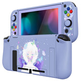 PlayVital ZealProtect Soft Protective Case for Nintendo Switch, Flexible Cover Protector for Nintendo Switch with Tempered Glass Screen Protector & Thumb Grip Caps & ABXY Direction Button Caps - Butterfly Fairy - RNSYV6031