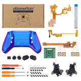eXtremeRate Chameleon Purple Blue HOPE Remappable Remap Kit for Xbox Series X / S Controller, Upgrade Boards & Redesigned Back Shell & Side Rails & Back Buttons for Xbox Core Controller - Controller NOT Included - RX3P3001