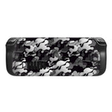 PlayVital Full Set Protective Skin Decal for Steam Deck, Custom Stickers Vinyl Cover for Steam Deck Handheld Gaming PC - Black White Camouflage - SDTM014