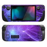 PlayVital Full Set Protective Skin Decal for Steam Deck, Custom Stickers Vinyl Cover for Steam Deck Handheld Gaming PC - Track of Meteor - SDTM021