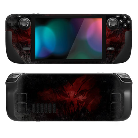 PlayVital Full Set Protective Skin Decal for Steam Deck LCD, Custom Stickers Vinyl Cover for Steam Deck OLED - Lich Demons - SDTM025