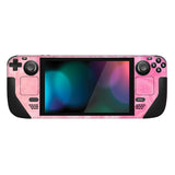 PlayVital Full Set Protective Skin Decal for Steam Deck LCD, Custom Stickers Vinyl Cover for Steam Deck OLED - Psychedelic Pink - SDTM027