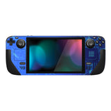 PlayVital Full Set Protective Skin Decal for Steam Deck LCD, Custom Stickers Vinyl Cover for Steam Deck OLED - Blue Light Graphic - SDTM038