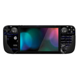 PlayVital Full Set Protective Skin Decal for Steam Deck, Custom Stickers Vinyl Cover for Steam Deck Handheld Gaming PC - Skull Hacker - SDTM042