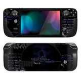 PlayVital Full Set Protective Skin Decal for Steam Deck, Custom Stickers Vinyl Cover for Steam Deck Handheld Gaming PC - Skull Hacker - SDTM042