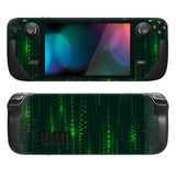PlayVital Full Set Protective Skin Decal for Steam Deck LCD, Custom Stickers Vinyl Cover for Steam Deck OLED - Messy Code - SDTM044