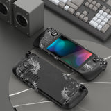 PlayVital Full Set Protective Skin Decal for Steam Deck, Custom Stickers Vinyl Cover for Steam Deck Handheld Gaming PC - Gears & Scratches - SDTM049