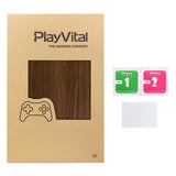PlayVital Full Set Protective Skin Decal for Steam Deck LCD, Custom Stickers Vinyl Cover for Steam Deck OLED - Wood Grain - SDTM051