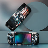 PlayVital Full Set Protective Skin Decal for Steam Deck, Custom Stickers Vinyl Cover for Steam Deck Handheld Gaming PC - Cyber Ninja - SDTM064