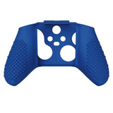 PlayVital Blue 3D Studded Edition Anti-slip Silicone Cover Skin for Xbox Series X Controller, Soft Rubber Case Protector for Xbox Series S Controller with 6 Black Thumb Grip Caps - SDX3008