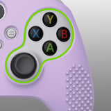 PlayVital Mauve Purple 3D Studded Edition Anti-slip Silicone Cover Skin for Xbox Series X Controller, Soft Rubber Case Protector for Xbox Series S Controller with 6 Black Thumb Grip Caps - SDX3009