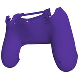 eXtremeRate Soft Touch Purple Back Housing Case Cover Bottom Shell, Game Improvement Replacement Parts for PS4 Slim Pro Controller JDM-040, JDM-050 and JDM-055 - SP4BP07