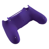 eXtremeRate Soft Touch Purple Back Housing Case Cover Bottom Shell, Game Improvement Replacement Parts for PS4 Slim Pro Controller JDM-040, JDM-050 and JDM-055 - SP4BP07