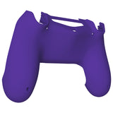eXtremeRate Soft Touch Purple Back Housing Case Cover Bottom Shell, Game Improvement Replacement Parts for PS4 Slim Pro Controller JDM-040, JDM-050 and JDM-055 - SP4BP07