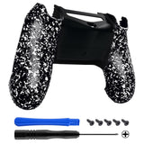 eXtremeRate Textured White Comfortable Non-slip Back Shell for PS4 Slim Pro Game Controller - SP4BR02