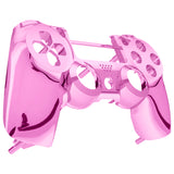 eXtremeRate Chrome Pink Edition Front Housing Shell Faceplate for PS4 Slim PS4 Pro Controller (CUH-ZCT2 JDM-040 JDM-050 JDM-055) - SP4FD06