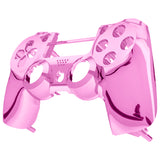 eXtremeRate Chrome Pink Edition Front Housing Shell Faceplate for PS4 Slim PS4 Pro Controller (CUH-ZCT2 JDM-040 JDM-050 JDM-055) - SP4FD06
