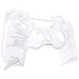 eXtremeRate Transparent Crystal Clear Front Housing Shell Faceplate Cover for PS4 Slim PS4 Pro Controller (CUH-ZCT2 JDM-040 JDM-050 JDM-055) - SP4FM01G