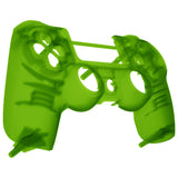 eXtremeRate Foggy Clear Green Faceplate Cover, Soft Touch Front Housing Shell Case, Comfortable Replacement Kit for PS4 Slim PS4 Pro JDM-040 JDM-050 JDM-055 Controller - SP4FM04X