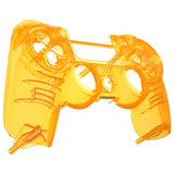 eXtremeRate Transparent Crystal Clear Yellow Front Housing Shell Faceplate Cover for PS4 Slim PS4 Pro Controller (CUH-ZCT2 JDM-040 JDM-050 JDM-055) - SP4FM09G