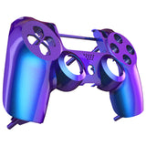 eXtremeRate Purple and Blue Chameleon Front Housing Shell Faceplate for PS4 Slim Pro Controller (CUH-ZCT2 JDM-040 JDM-050 JDM-055) - SP4FP01