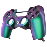 eXtremeRate Green and Purple Chameleon Front Housing Shell Faceplate for PS4 Slim PS4 Pro Controller (CUH-ZCT2 JDM-040 JDM-050 JDM-055) - SP4FP12