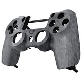 eXtremeRate Brushed Silver Front Housing Shell Faceplate for PS4 Slim Pro Controller (CUH-ZCT2 JDM-040 JDM-050 JDM-055) - SP4FS02