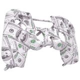 eXtremeRate The $100 Cash Money Patterned Faceplate Cover, Soft Touch Grip Front Housing Shell Case for PS4 Slim PS4 Pro Controller (CUH-ZCT2 JDM-040/050/055) - Controller NOT Included - SP4FS04