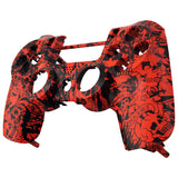 eXtremeRate Red Demons and Monsters Front Housing Shell Faceplate for PS4 Slim Pro Controller (CUH-ZCT2 JDM-040 JDM-050 JDM-055) - SP4FS12