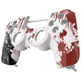eXtremeRate Zombie Blood Patterned Repair Top Shell for PS4 Pro Slim Controller (CUH-ZCT2 JDM-040 JDM-050 JDM-055) - SP4FT14