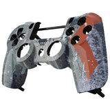 eXtremeRate Patterned Hydro Dipped Front Housing Shell Case for PS4 Slim Pro Game Controller (CUH-ZCT2 JDM-040 JDM-050 JDM-055) - SP4FT25