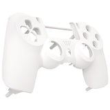 eXtremeRate White Front Housing Shell Faceplate for PS4 Slim Pro Controller (CUH-ZCT2 JDM-040 JDM-050 JDM-055) - SP4FX06