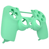 eXtremeRate Mint Green Soft Touch Faceplate Cover Front Housing Shell Case Replacement Part for PS4 Slim PS4 Pro Controller (CUH-ZCT2 JDM-040 JDM-050 JDM-055) - SP4FX18