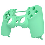 eXtremeRate Mint Green Soft Touch Faceplate Cover Front Housing Shell Case Replacement Part for PS4 Slim PS4 Pro Controller (CUH-ZCT2 JDM-040 JDM-050 JDM-055) - SP4FX18