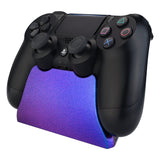 eXtremeRate Chameleon Purple Blue Controller Display Stand for PS4, Gamepad Accessories Glossy Desk Holder for PS4 Slim PS4 Pro Controller with Rubber Pads - SP4H02