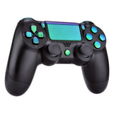 eXtremeRate D-pad R1 L1 R2 L2 Trigger Touchpad Action Home Share Options Buttons, Chameleon Green Purple Full Set Buttons Repair Kits with Tools for PS4 Slim PS4 Pro CUH-ZCT2 Controller - SP4J0402
