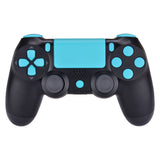 eXtremeRate Replacement D-pad R1 L1 R2 L2 Triggers Touchpad Action Home Share Options Buttons, Heaven Blue Full Set Buttons Repair Kits with Tool for PS4 Slim PS4 Pro CUH-ZCT2 Controller - SP4J0410