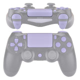 eXtremeRate Replacement D-pad R1 L1 R2 L2 Triggers Touchpad Action Home Share Options Buttons, Light Violet Full Set Buttons Repair Kits with Tool for PS4 Slim PS4 Pro CUH-ZCT2 Controller - SP4J0412