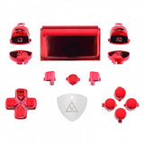 eXtremeRate Chrome Red Replacement D-pad R1 L1 R2 L2 Triggers Touchpad Action Home Share Options Buttons, Full Set Buttons Repair Kits with Tool for PS4 Slim PS4 Pro CUH-ZCT2 Controller - SP4J0415