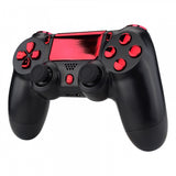 eXtremeRate Chrome Red Replacement D-pad R1 L1 R2 L2 Triggers Touchpad Action Home Share Options Buttons, Full Set Buttons Repair Kits with Tool for PS4 Slim PS4 Pro CUH-ZCT2 Controller - SP4J0415