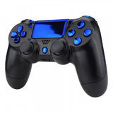 eXtremeRate Chrome Blue Replacement D-pad R1 L1 R2 L2 Triggers Touchpad Action Home Share Options Buttons, Full Set Buttons Repair Kits with Tool for PS4 Slim PS4 Pro CUH-ZCT2 Controller - SP4J0416