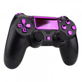 eXtremeRate Chrome Purple Replacement D-pad R1 L1 R2 L2 Triggers Touchpad Action Home Share Options Buttons, Full Set Buttons Repair Kits with Tool for PS4 Slim PS4 Pro CUH-ZCT2 Controller - SP4J0417